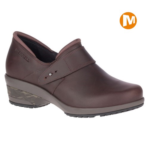 Merrell Valetta PRO Moc Sicherheitsschuhe Damen Schokolade [DE-JAFQI]